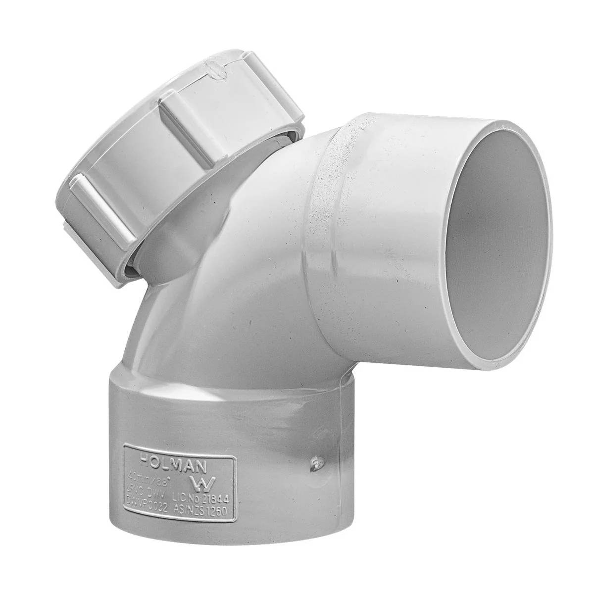 Holman 40mm x 88 Degree DWV PVC I.O. Female Bend - Durable - Grey