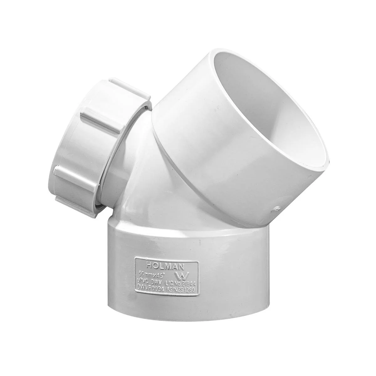 Holman 50mm Dwv Pvc Io Female & Female Bend - Grey - Easy Connection