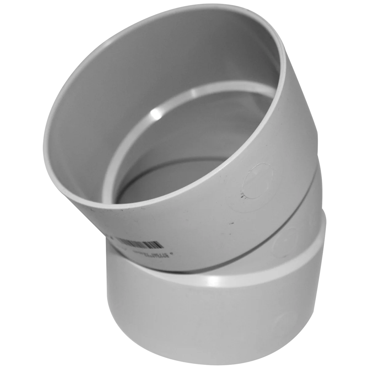 Holman 50mm PVC DWV Plain Bend - 45 Degree - Grey - Durable Connection