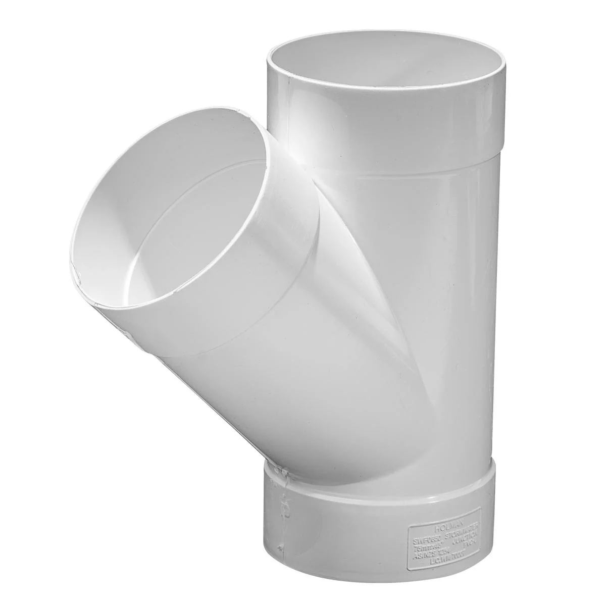 Holman 75mm 45deg Storm PVC Junction - UPVC - Durable - Easy Install