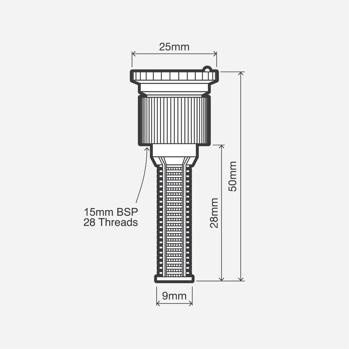 Holman Adjustable Nozzle - 15ft - Plastic - Full Arc Adjustment - Image 2