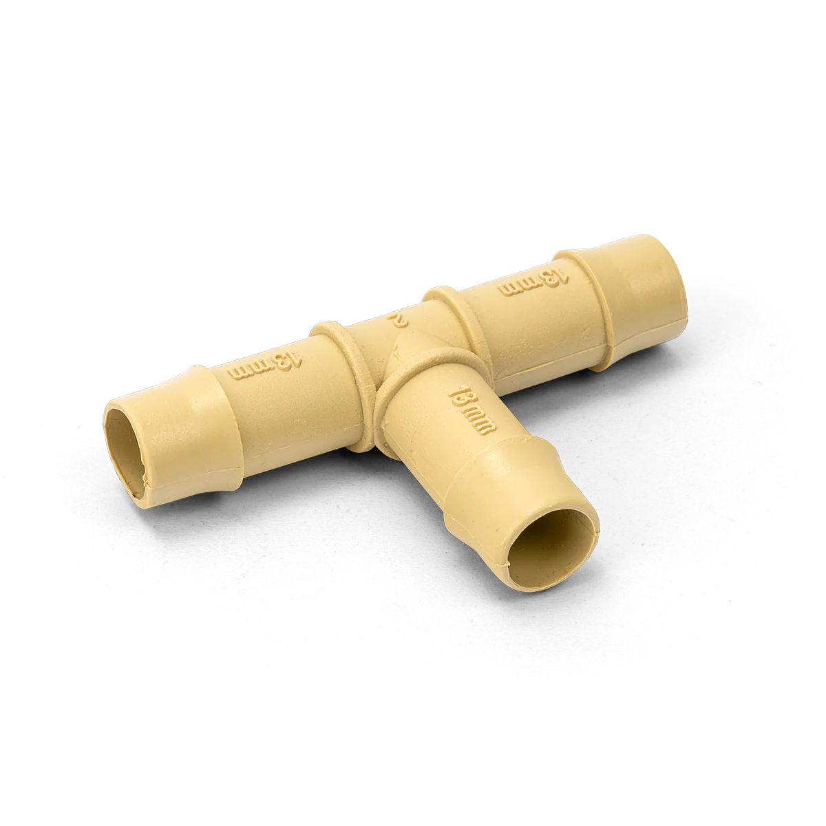 Holman Barbed Tee - 13mm - Polypropylene - Beige
