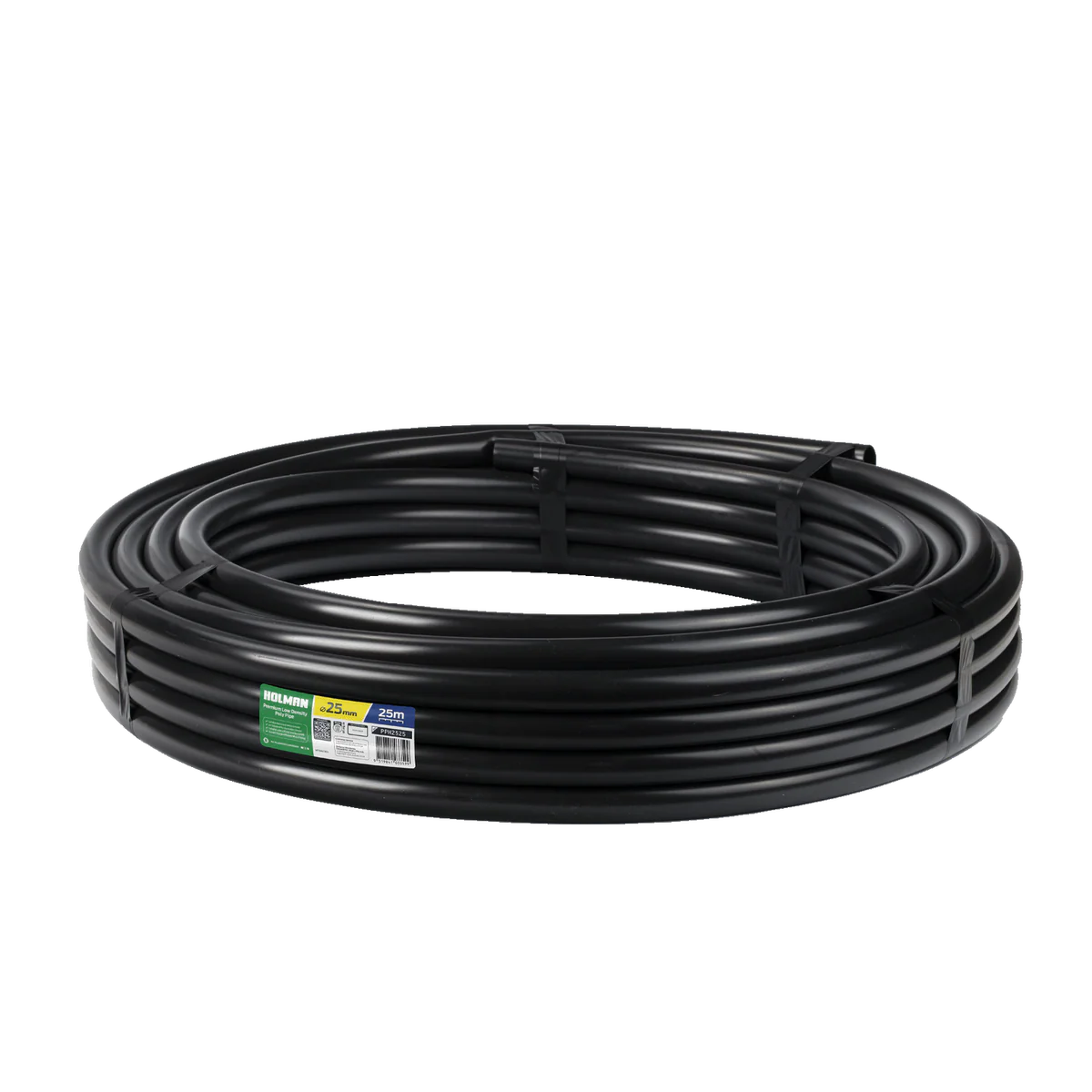Holman Black Poly Pipe 25mm x 25m Durable Flexible Irrigation Solution