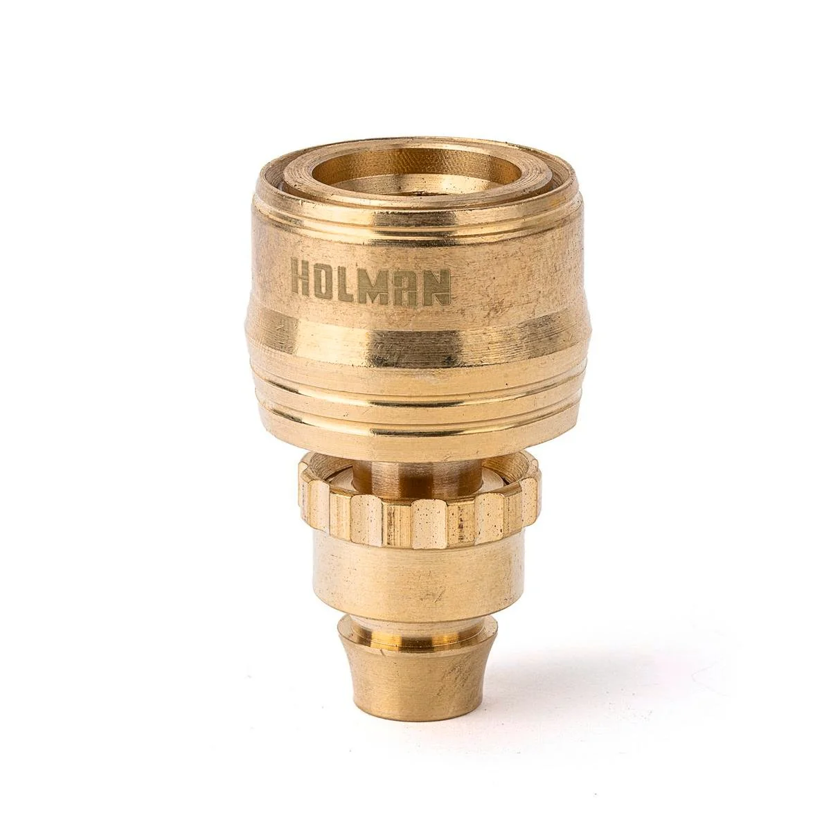 Holman Brass 12mm Barbed Screw-On Hose Connector - Durable - Easy Grip