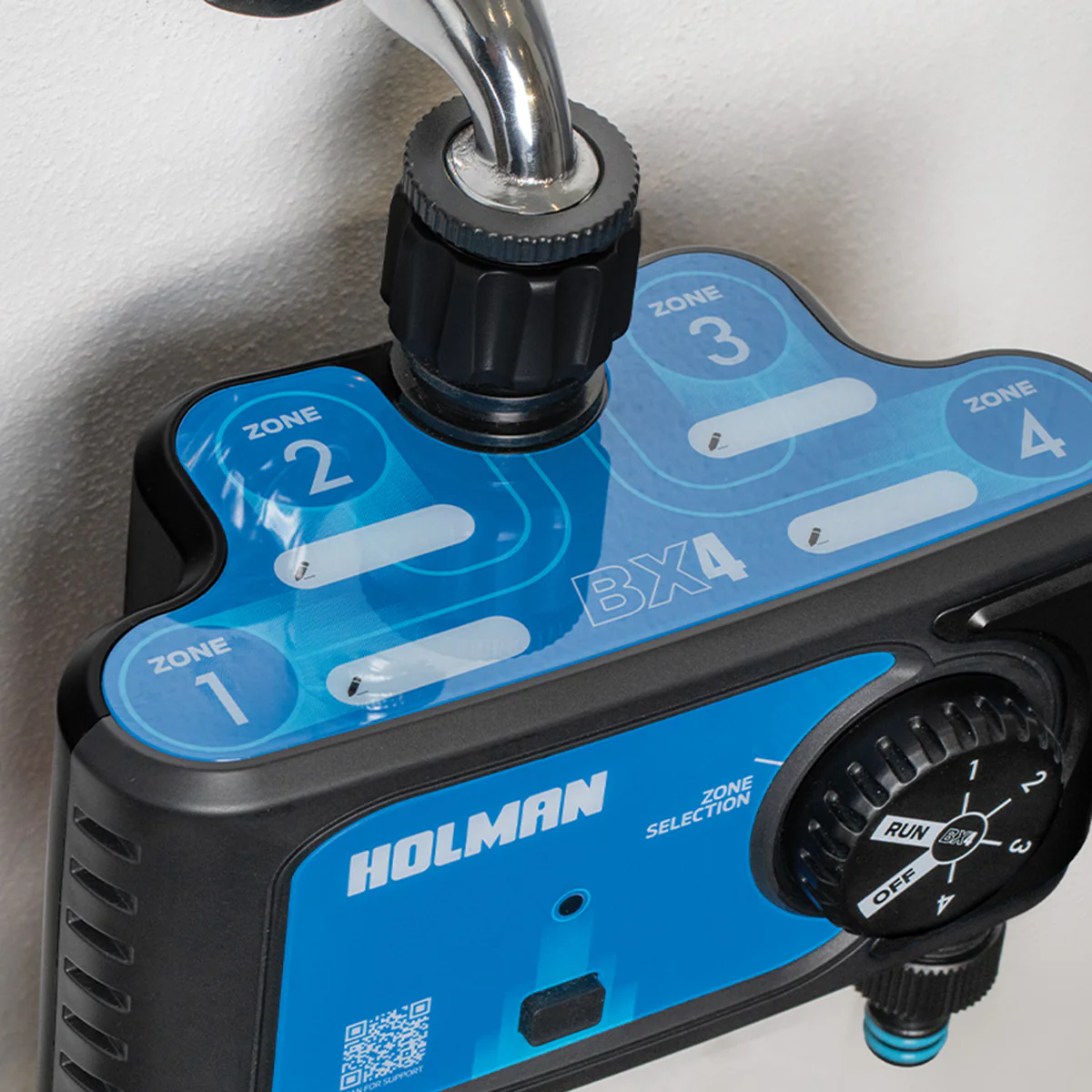 Holman bx4 4x Outlet Bluetooth Tap Timer - 118mm x 192mm x 215mm - Efficient Watering Control - Image 4