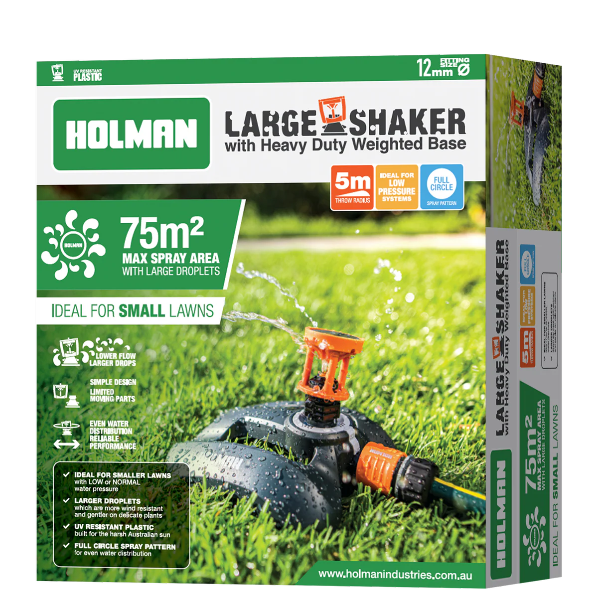 Holman Large Shaker Head - Heavy Duty Weighted Base - 190mm x 75mm x 210mm - Image 5