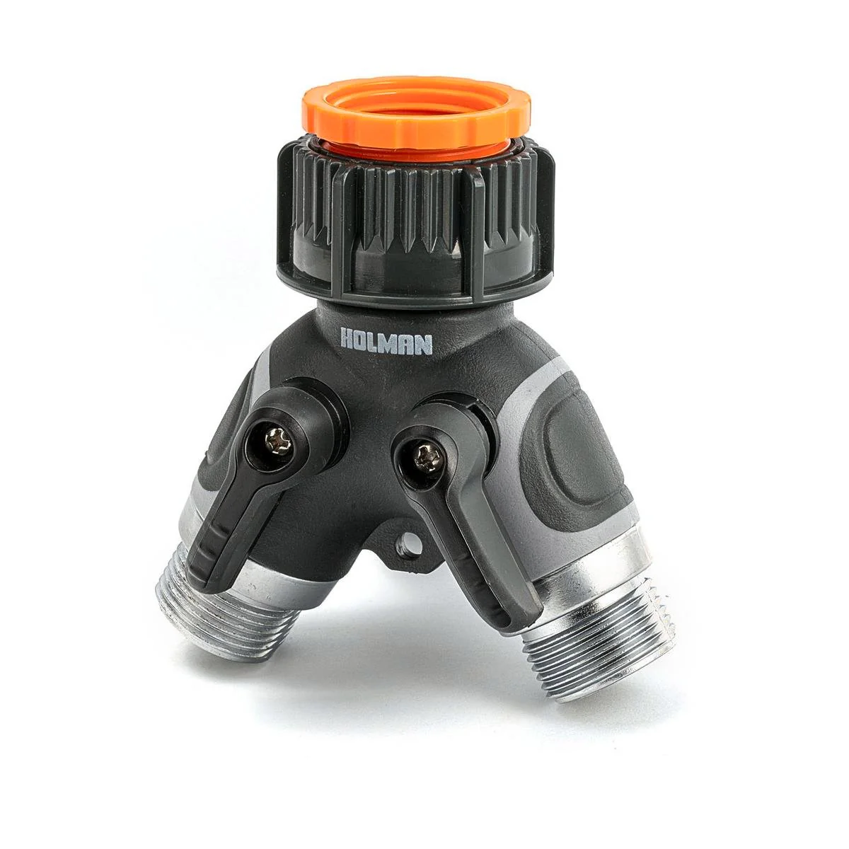 Holman Metal 2 Way Outlet - 3/4 inch BSP - Rubber - Garden Use