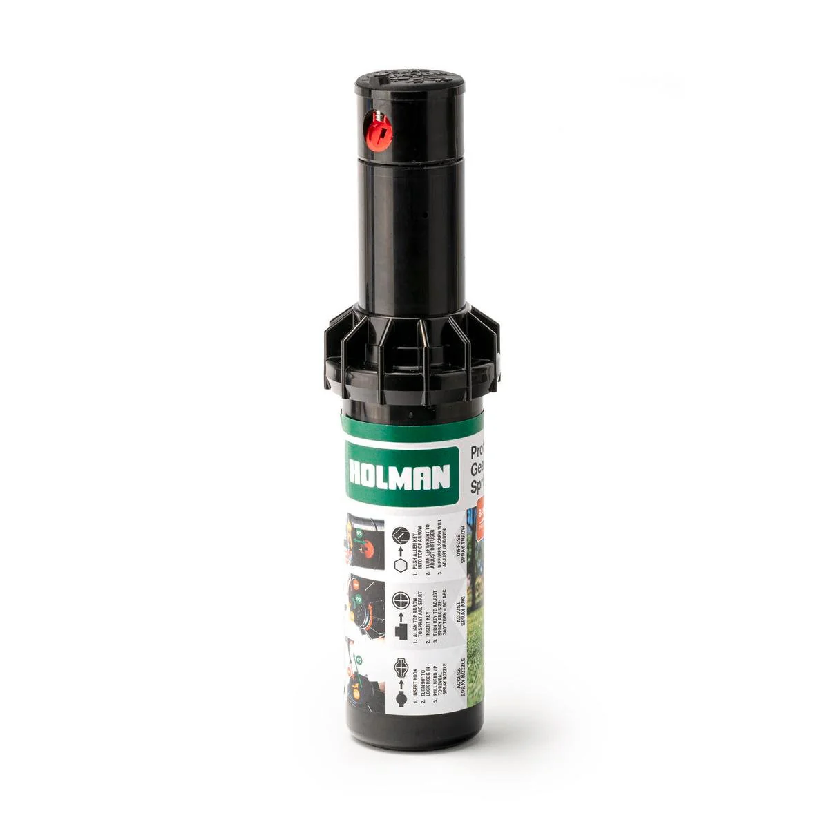 Holman Professional Gear Drive Pop Up Sprinkler 90mm Aluminum Durable