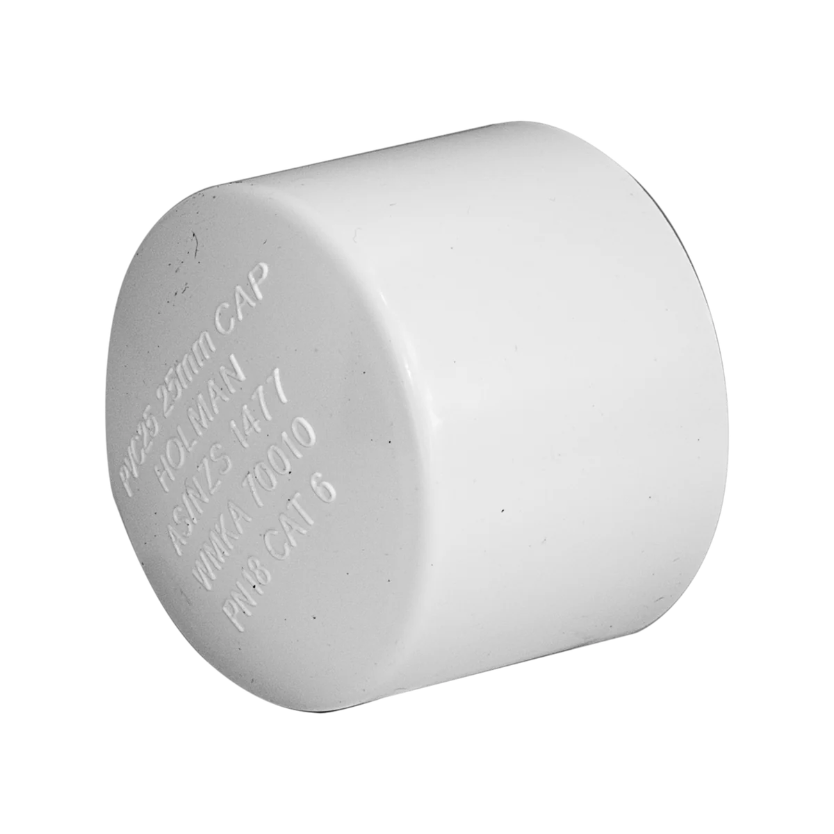 Holman PVC Cap - 25mm - Solvent Weld - End Seal