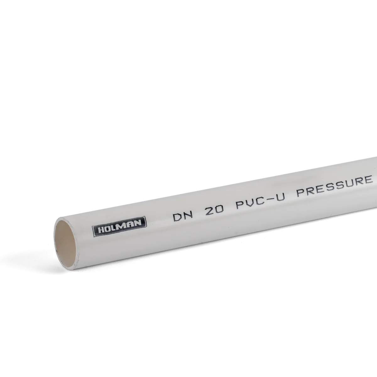 Holman PVC Pipe 25mm x 1m Class 12 Pressure White Durable