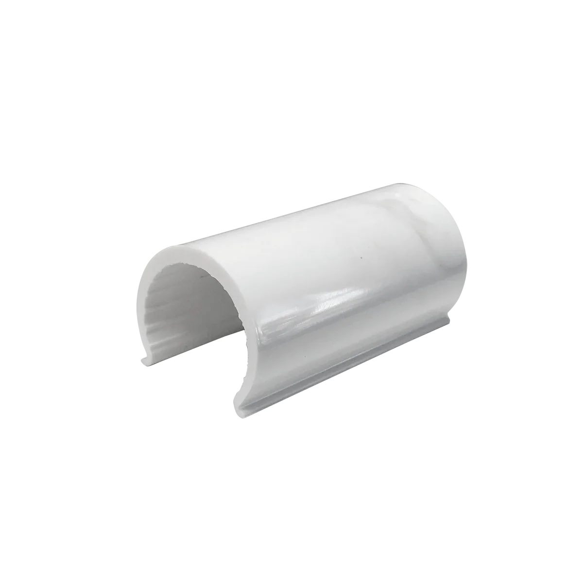 Holman 15mm Ezyfit PVC Snap Clamp - White - 15mm x 50mm - Pack of 1