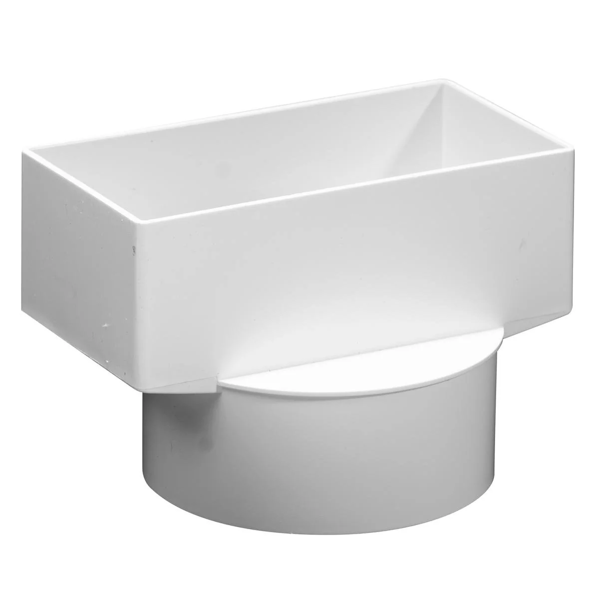 Holman PVC Stormwater Downpipe Adaptor 100x50x90mm Easy Connect