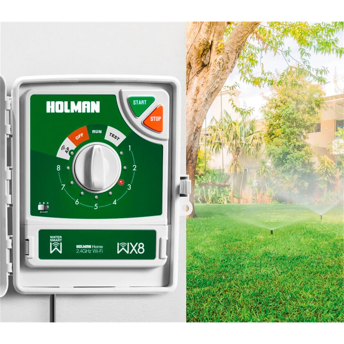 Holman Wi-Fi Irrigation Controller - 8 Zones - Plastic - App Controlled - Image 2