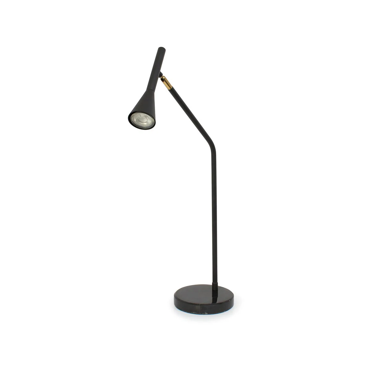 Home Design Black Svelte Desk Lamp - Contemporary Task Lamp 365mm - Marble Base - Image 2
