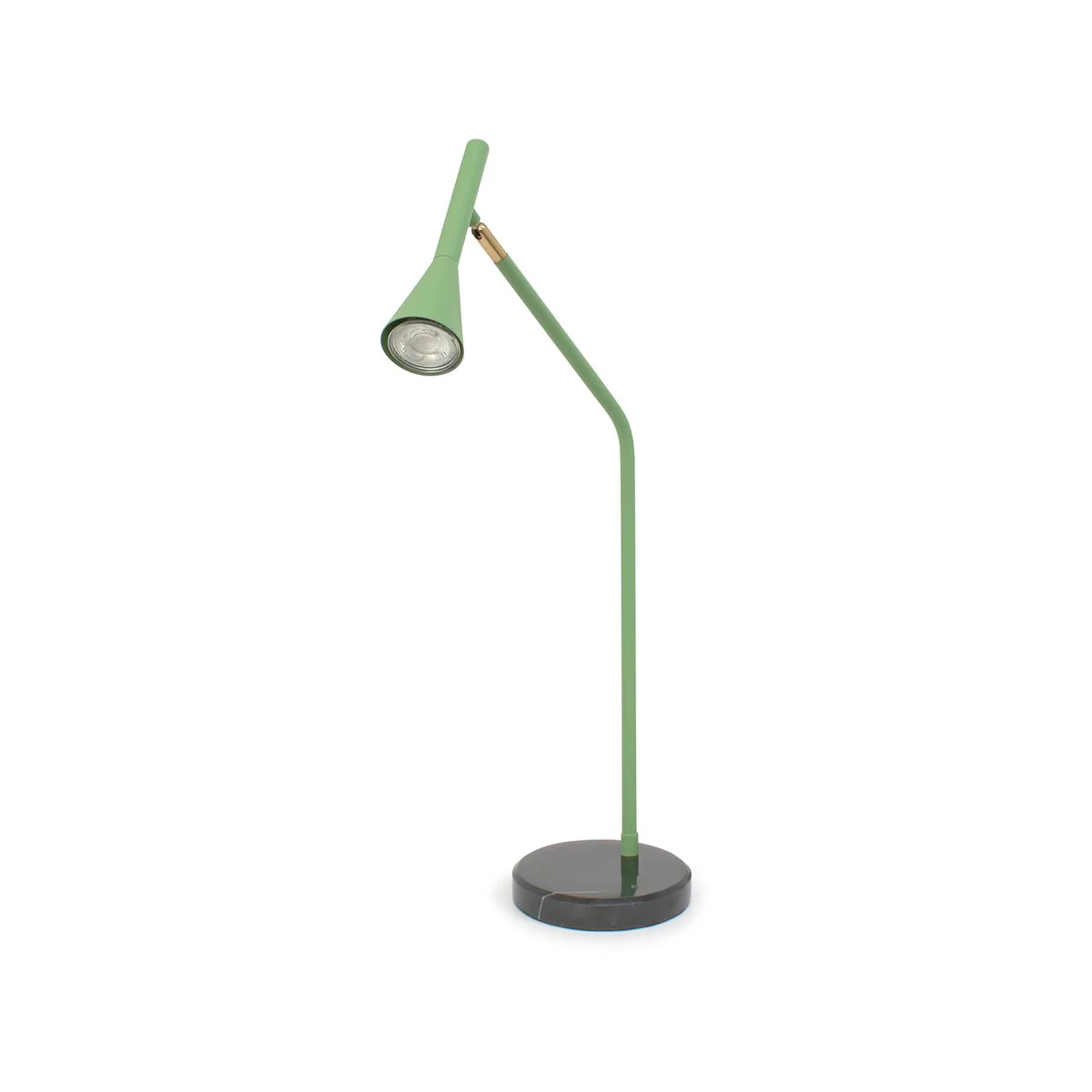 Home Design Green Svelte Desk Lamp - 1365mm x 645mm x 160mm - Black Marble Base - Image 2