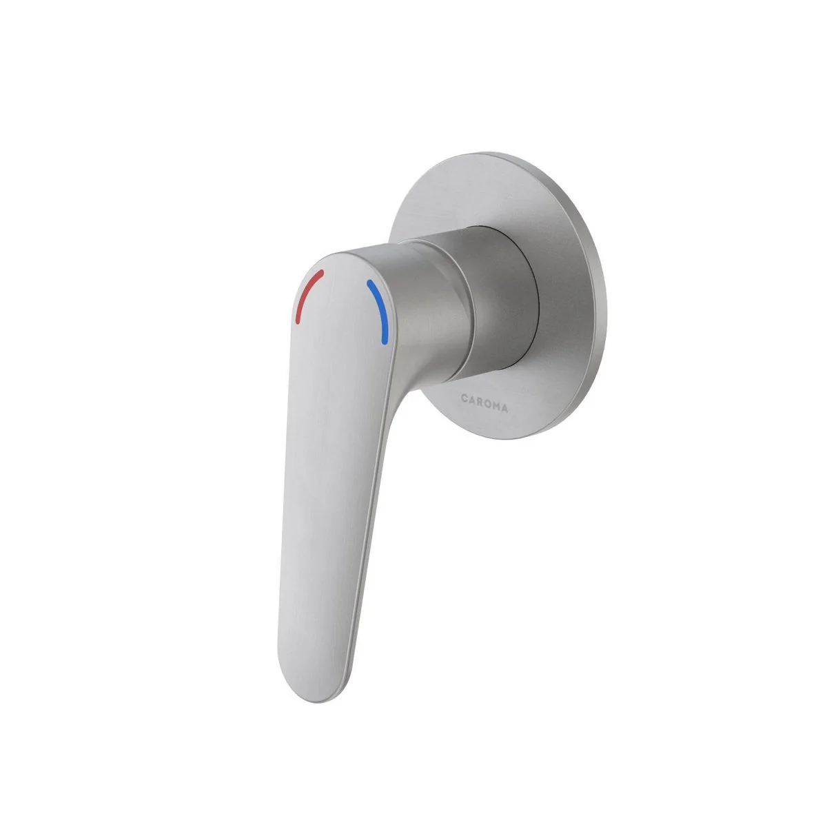 Homecare By Caroma Bath Shower Mixer - Brushed Nickel - 80mm x 120mm - Ergonomic Design