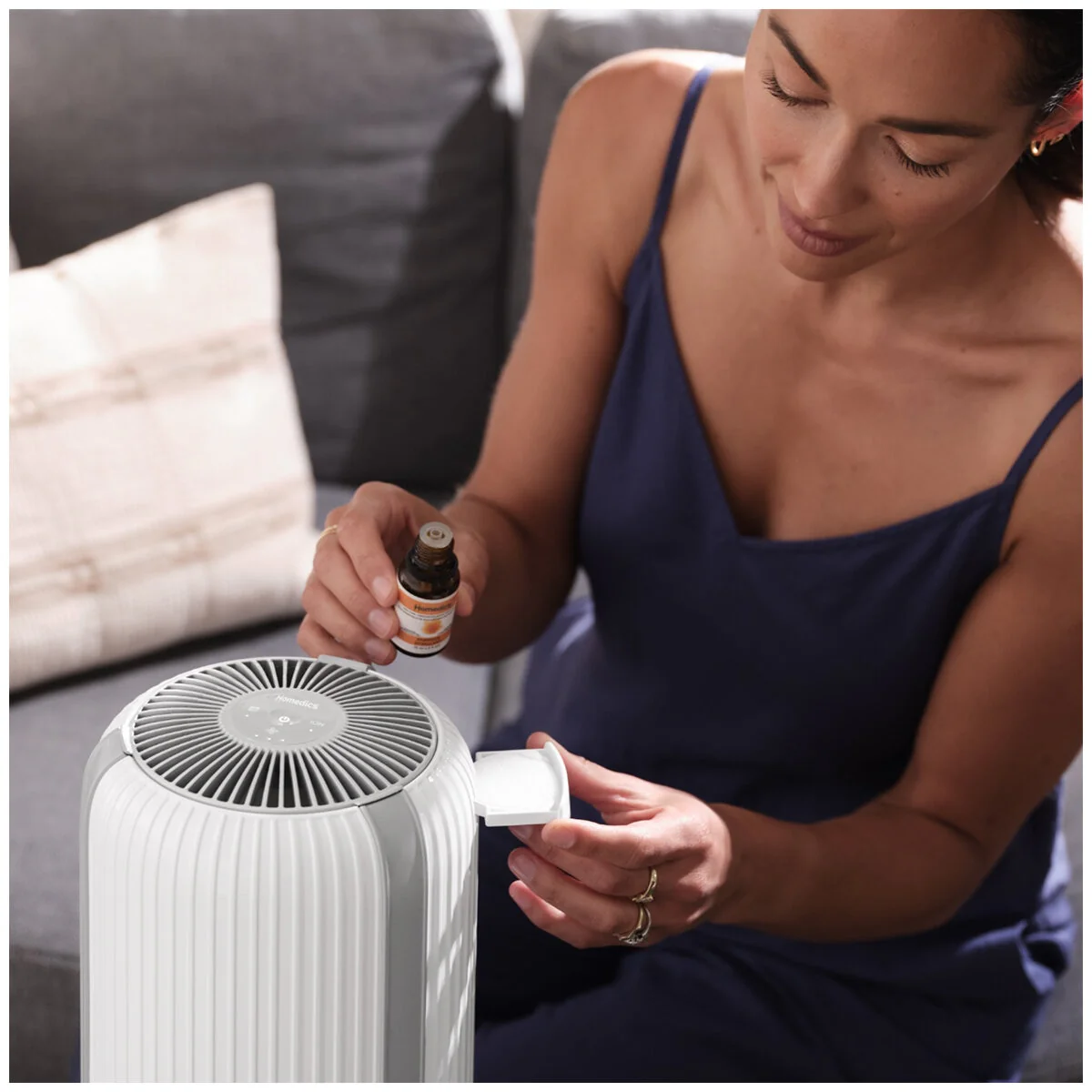 Homedics Portable 4-in-1 HEPA Air Purifier AP-T12WT-AU 360° White - Image 9