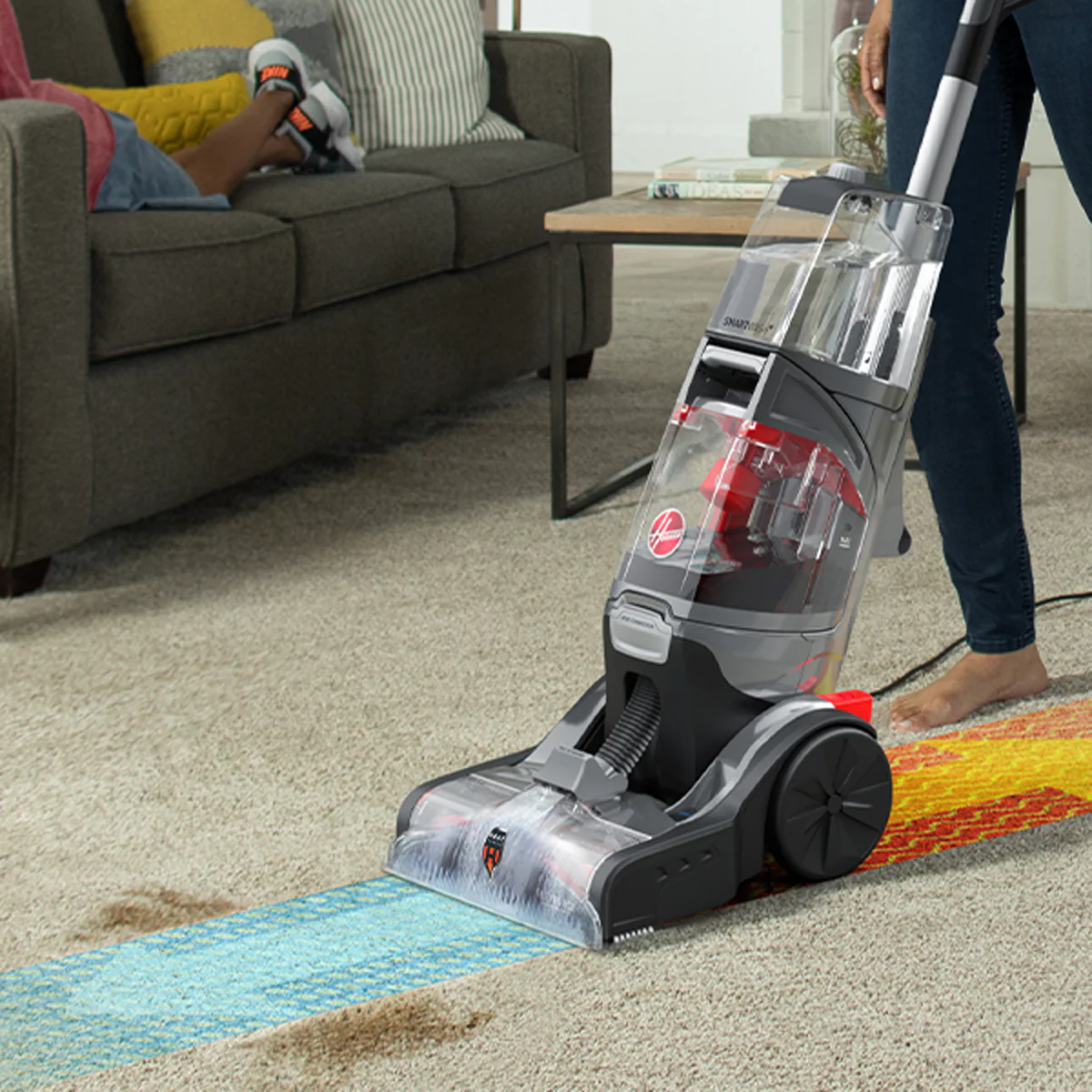 Hoover Smartwash Essentials Automatic Carpet Cleaner - 343mm x 591mm - Efficient Cleaning - Image 5