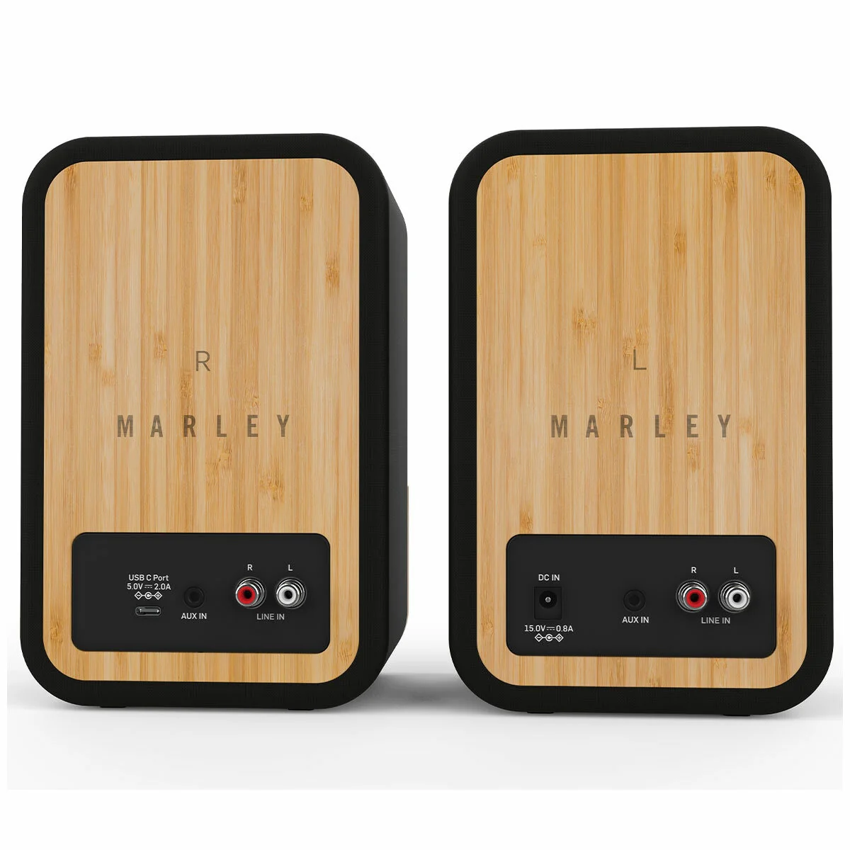 House of Marley Get Together Duo Wireless Speakers EM-JA019-SB Black/Timber Stylish - Image 2