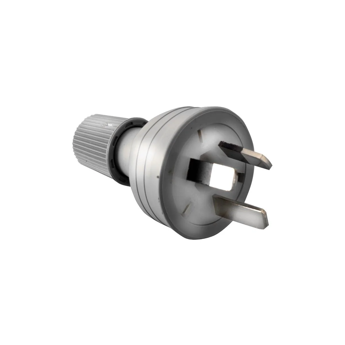 HPM 10A Plug Top Rear Entry - Grey - 3 Pin Flat Connector - Durable PVC Cover