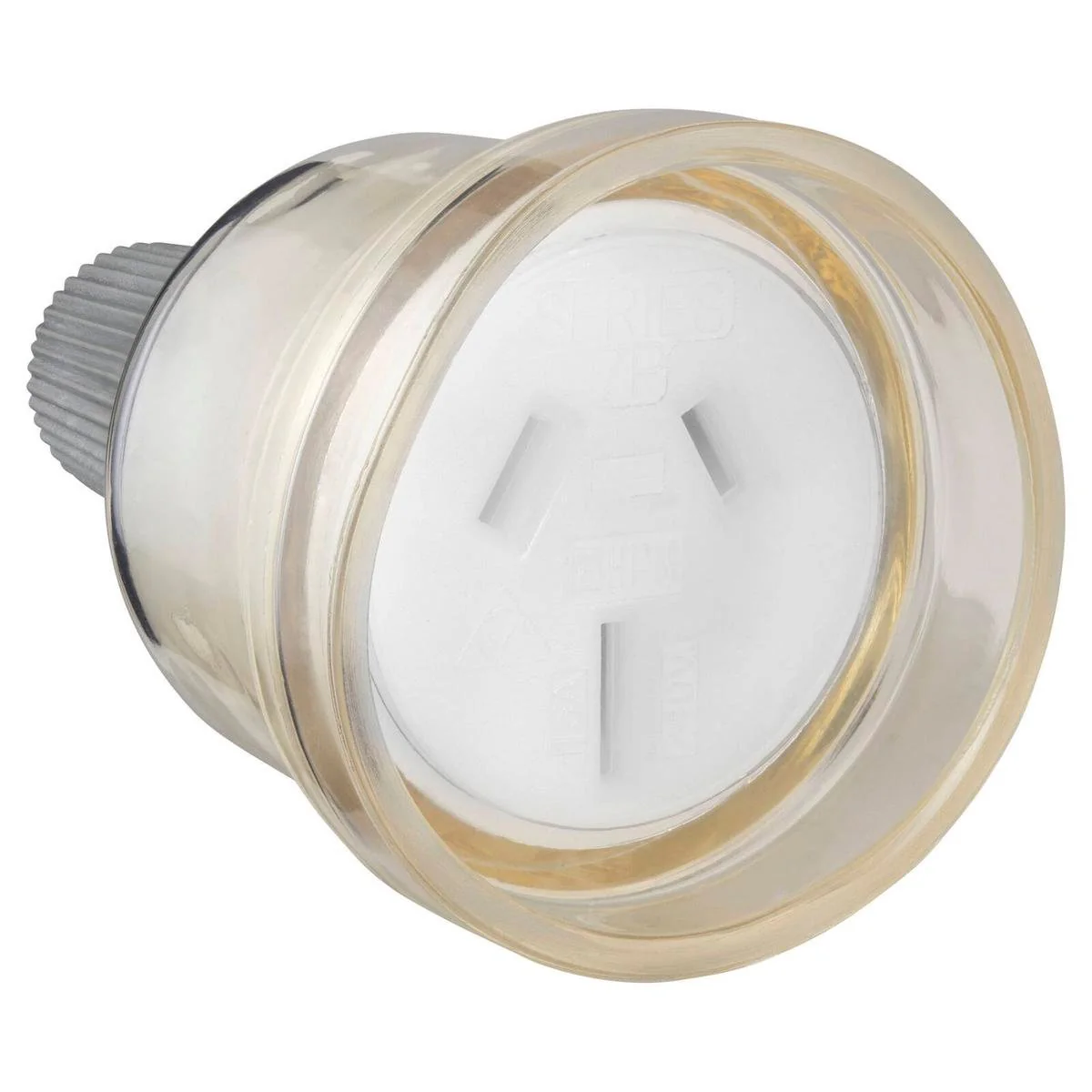 HPM 15A Clear Extension Cord Socket - 15A PVC - Flexible & Safe