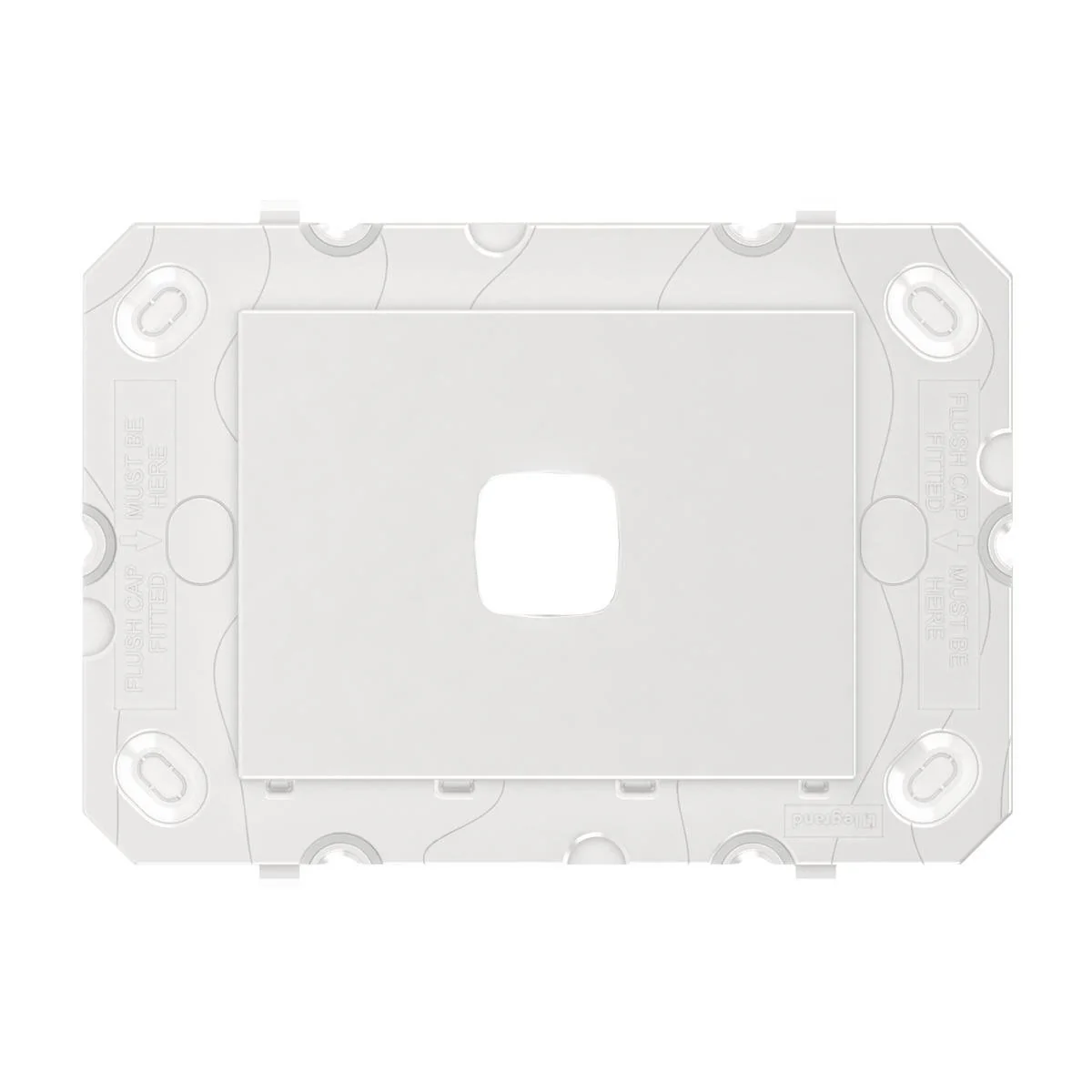 HPM Arteor 1 Gang Wall Switch Grid Only 128mm x 91mm - White - Versatile Design