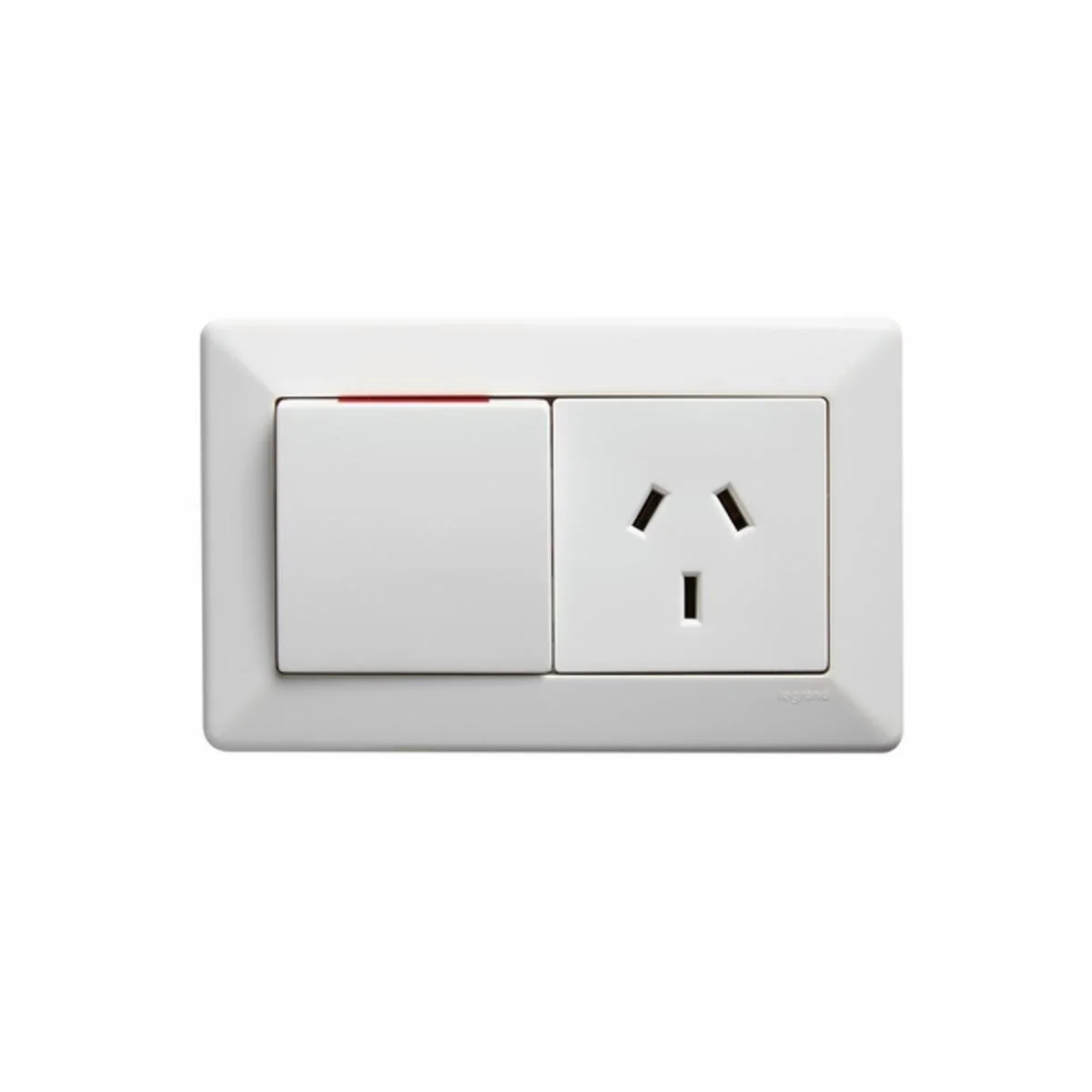 Hpm Como Single Powerpoint - 116mm x 72mm - Plastic - 10A 240V