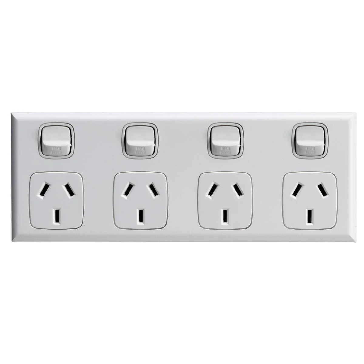 HPM Excel 4 Outlet Powerpoint - 250mm x 72.5mm - ABS Plastic - White