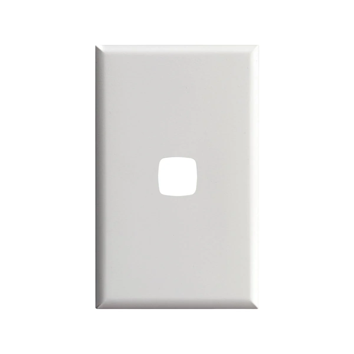 HPM Excel Cover Plate - 73mm x 117mm - Plastic - Matt White