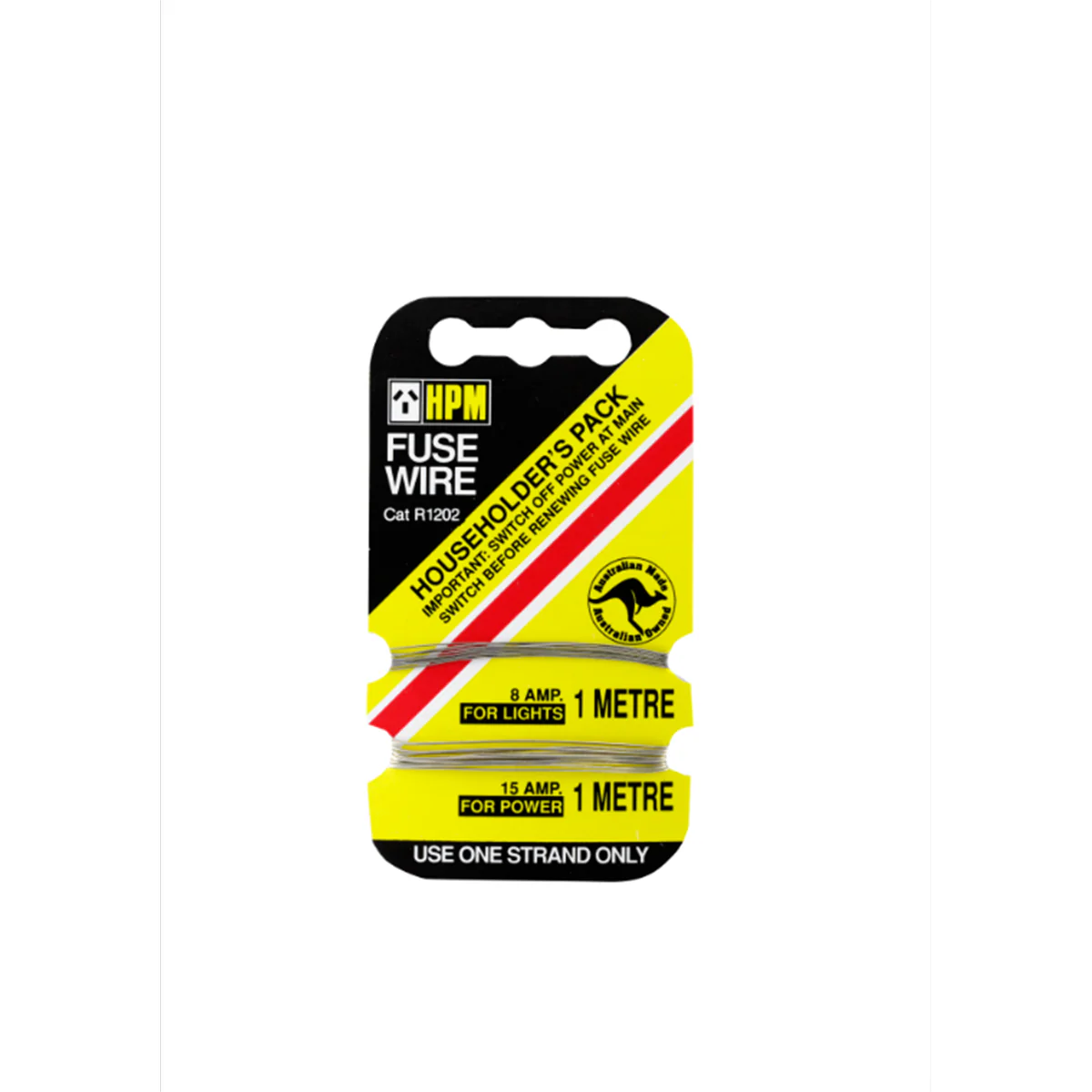 Hpm Fuse Wire Card - 8Amp 16Amp - 1 Metre Wire - Easy To Replace