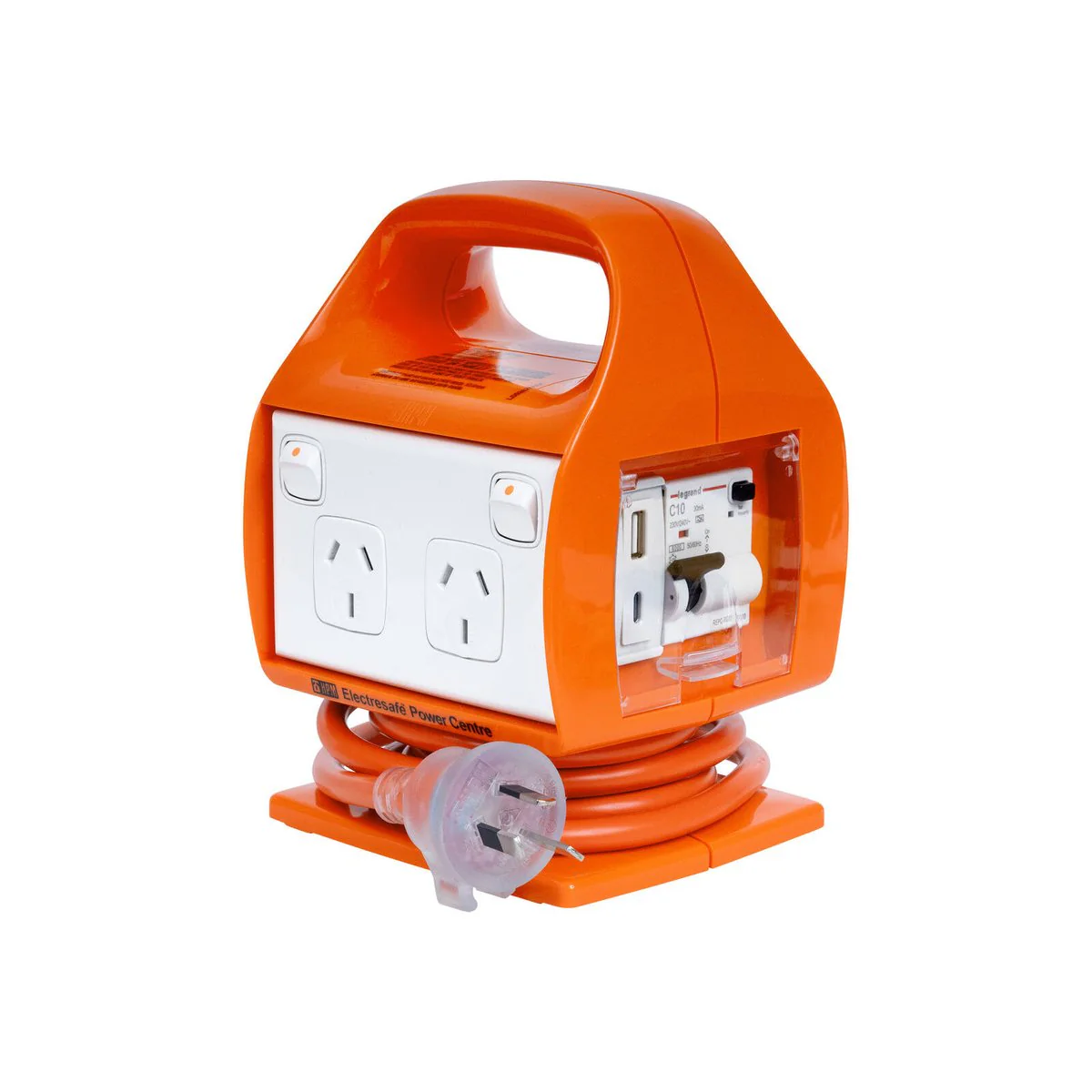 HPM Portable Powerboard - 150mm x 190mm - Plastic - USB Type A & C - Image 2