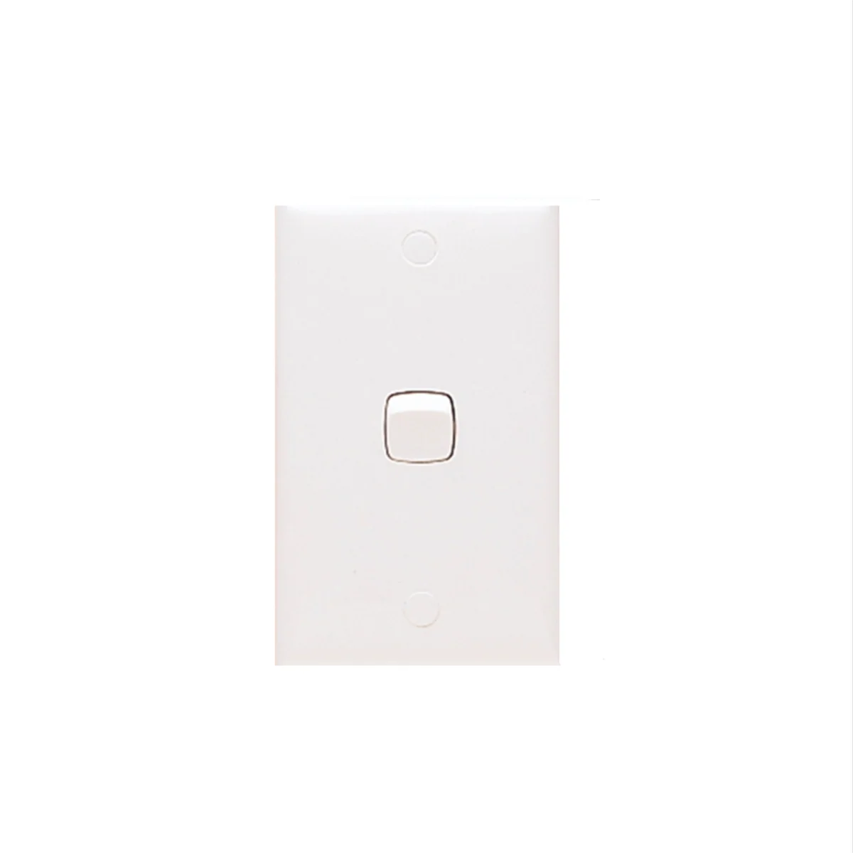 HPM Standard Wall Switch - 1 Gang - White ABS - Easy To Install