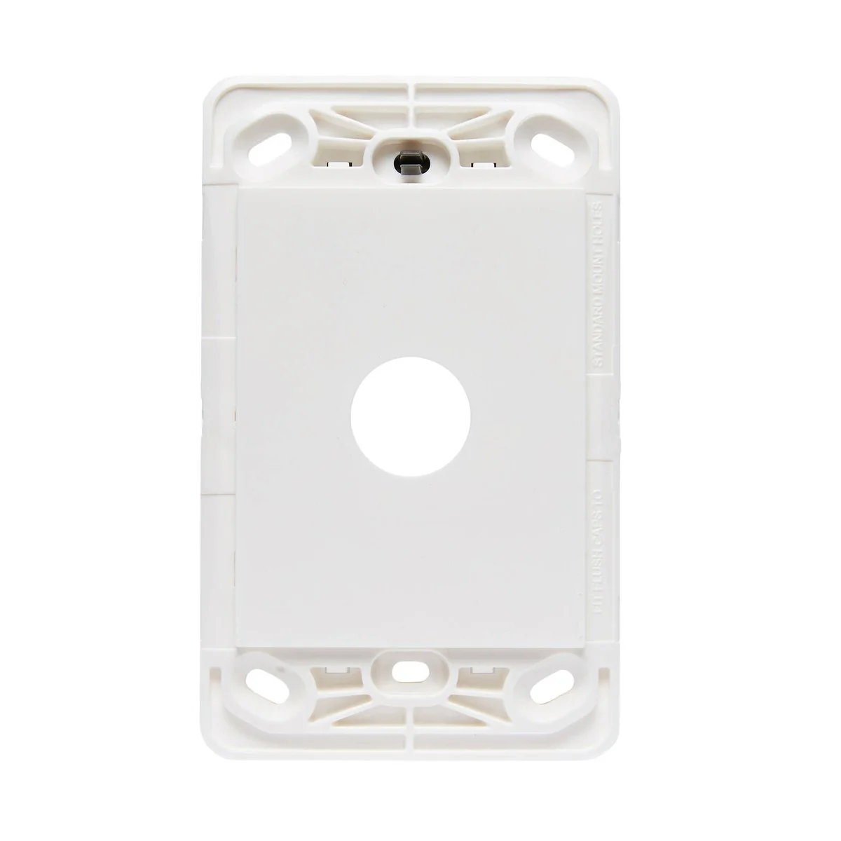HPM Vivo White 1 Gang Wall Switch Grid Plate - 118mm x 85mm - Easy Install
