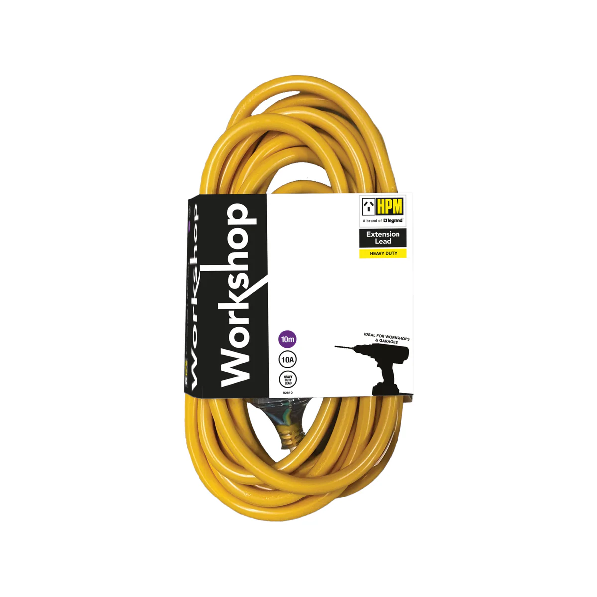 HPM Workshop Extension Lead - 10m - 1.0mm - Heavy Duty - Durable