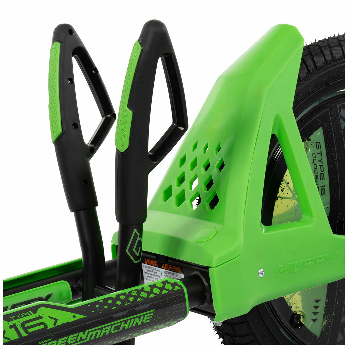 Huffy Green Machine Drift Trike 40.6cm 16in Wheels Green 98364 Durable - Image 10