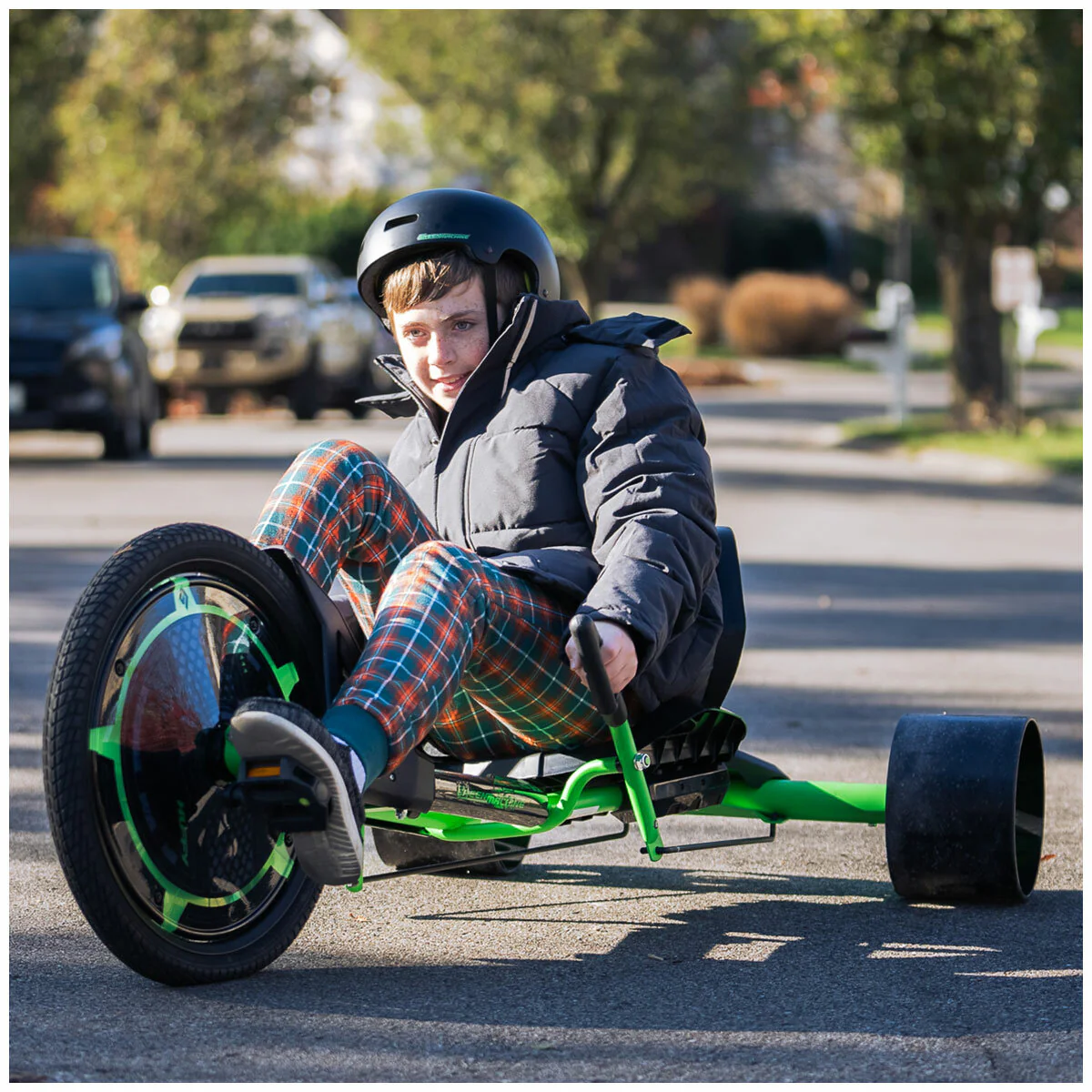 Huffy Green Machine Drift Trike 40.6cm 16in Wheels Green 98364 Durable - Image 15