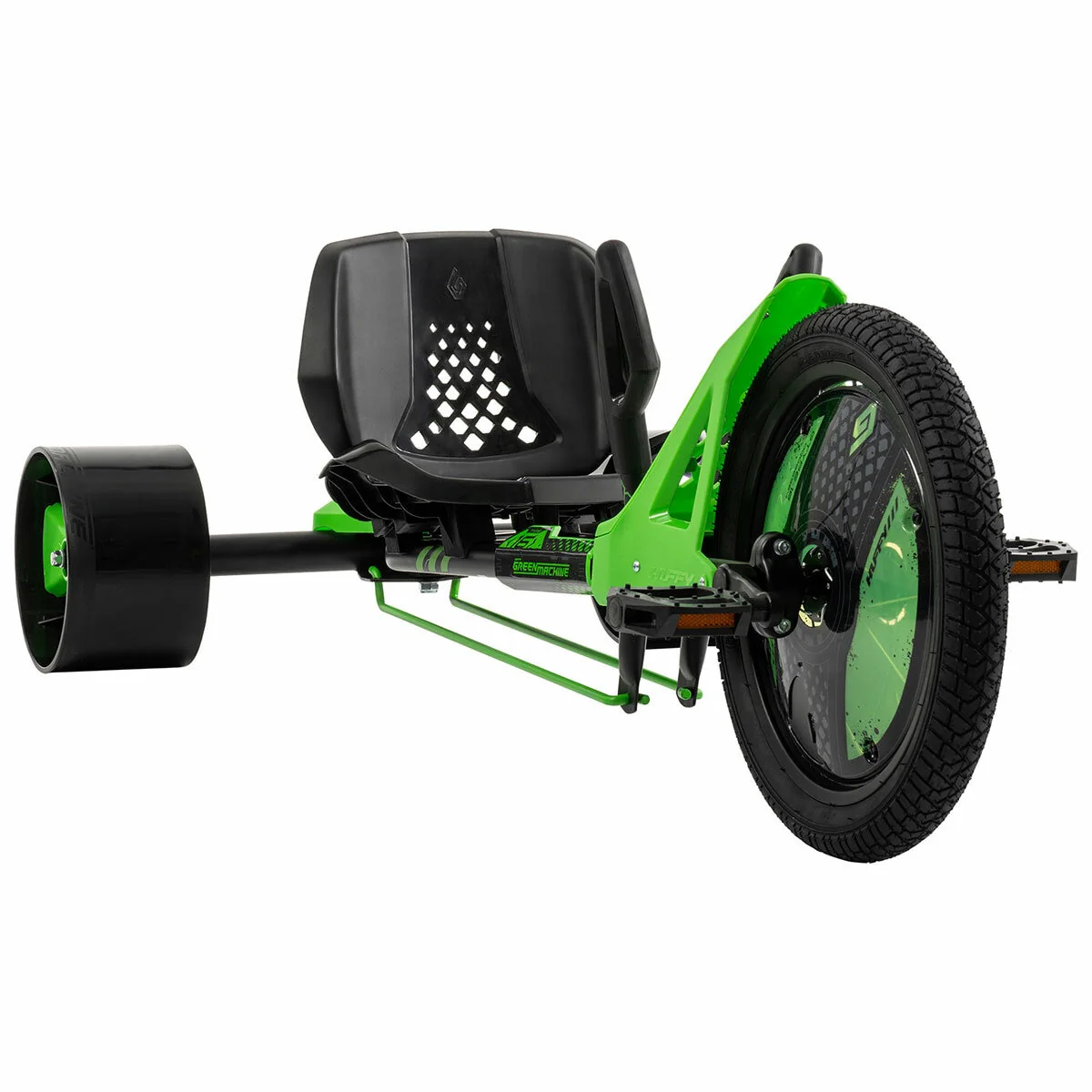 Huffy Green Machine Drift Trike 40.6cm 16in Wheels Green 98364 Durable - Image 2