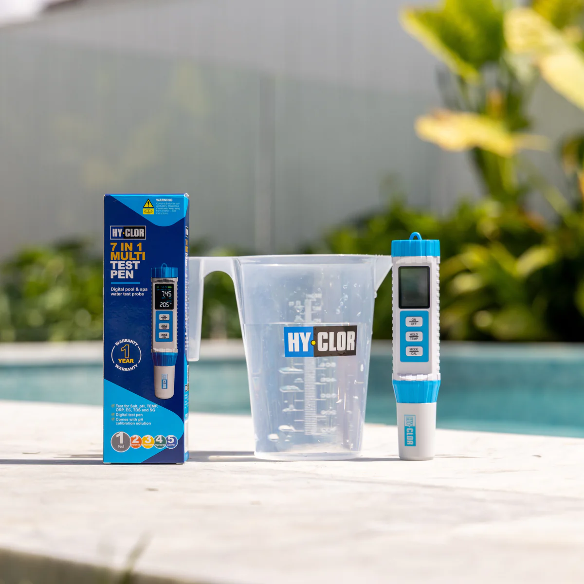 Hy Clor 7 in 1 Multi Test Pen - Digital Water Tester - Waterproof - Compact - Image 4