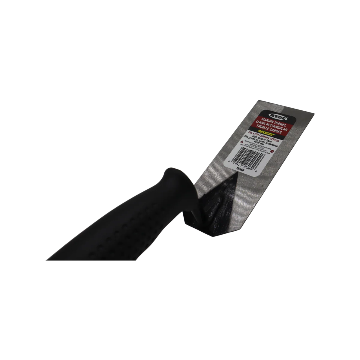Hyde Margin Trowel - 51 x 127mm - High Carbon Steel - Ergonomic Handle - Image 2