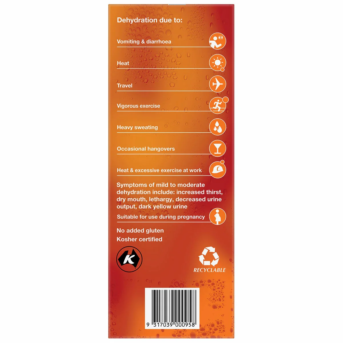 Hydralyte Electrolyte Ice Blocks Orange 2 x 16 (32 x 62.5mL) - Image 5