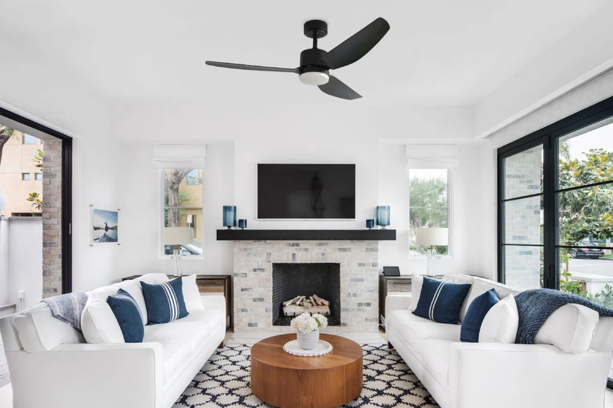 Hyundai 132cm Black DC Motor Ceiling Fan with Dimmable LED Light - Image 3