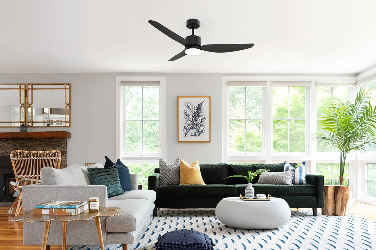 Hyundai 132cm Black DC Motor Ceiling Fan with Dimmable LED Light - Image 4