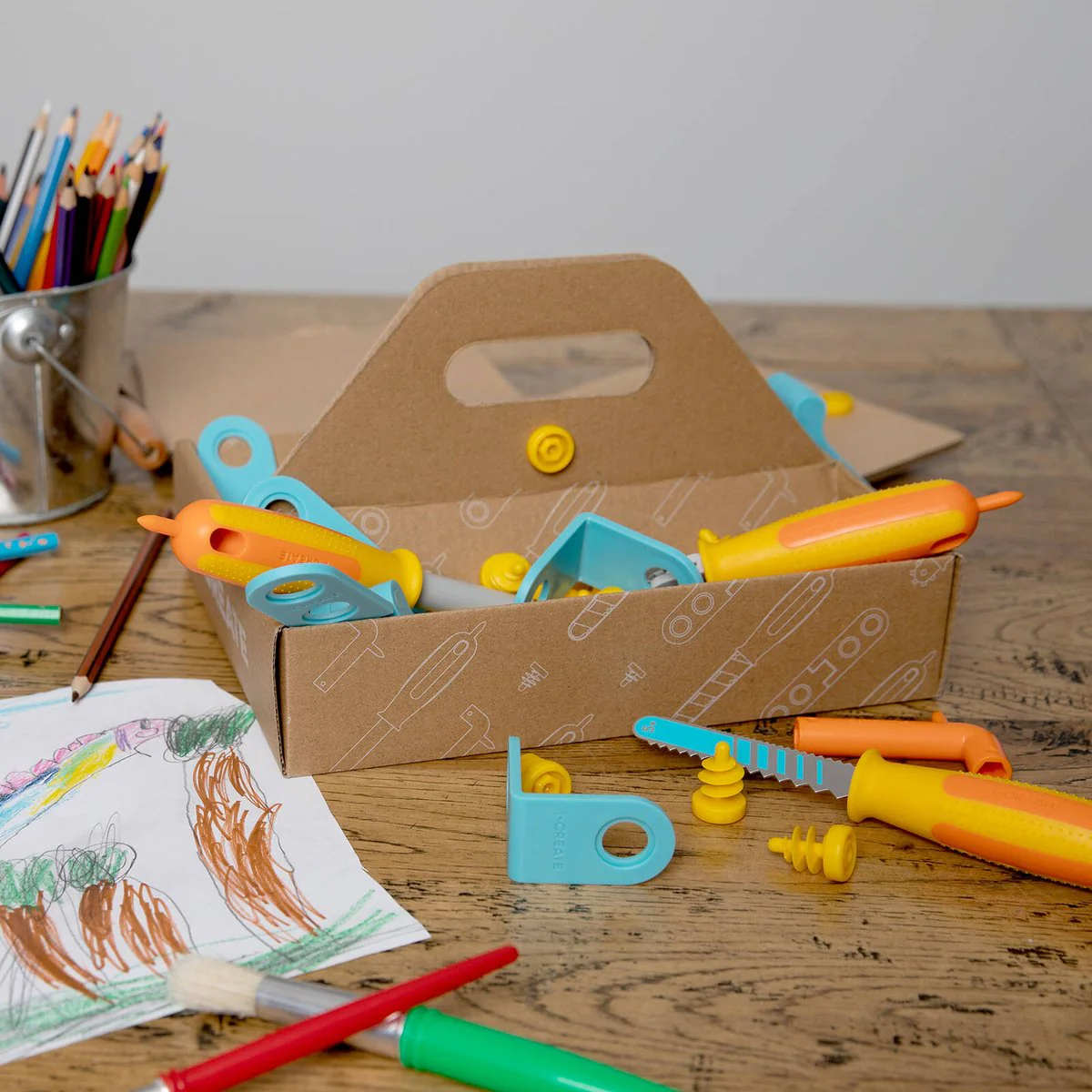 I Create Brainstormer Kit 60 Pack - Cardboard Construction Tools - 240mm x 180mm x 55mm - Image 5