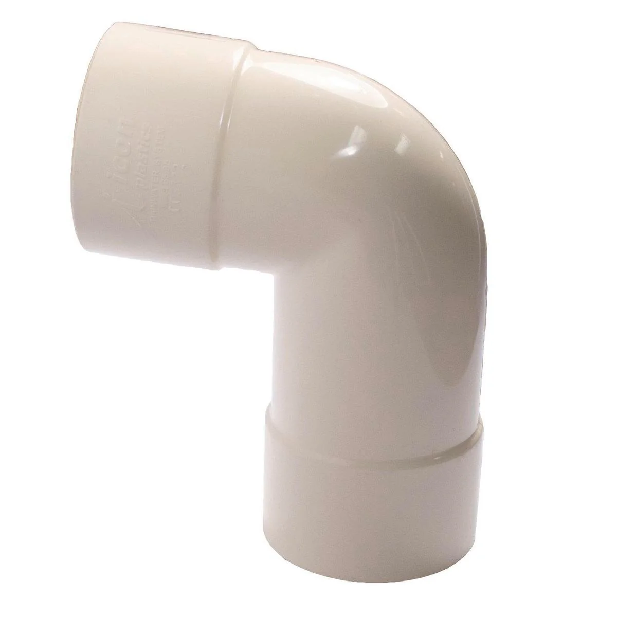 Icon Plastics 65mm Pvc Round Bend Downpipe 95deg Durable Easy Install