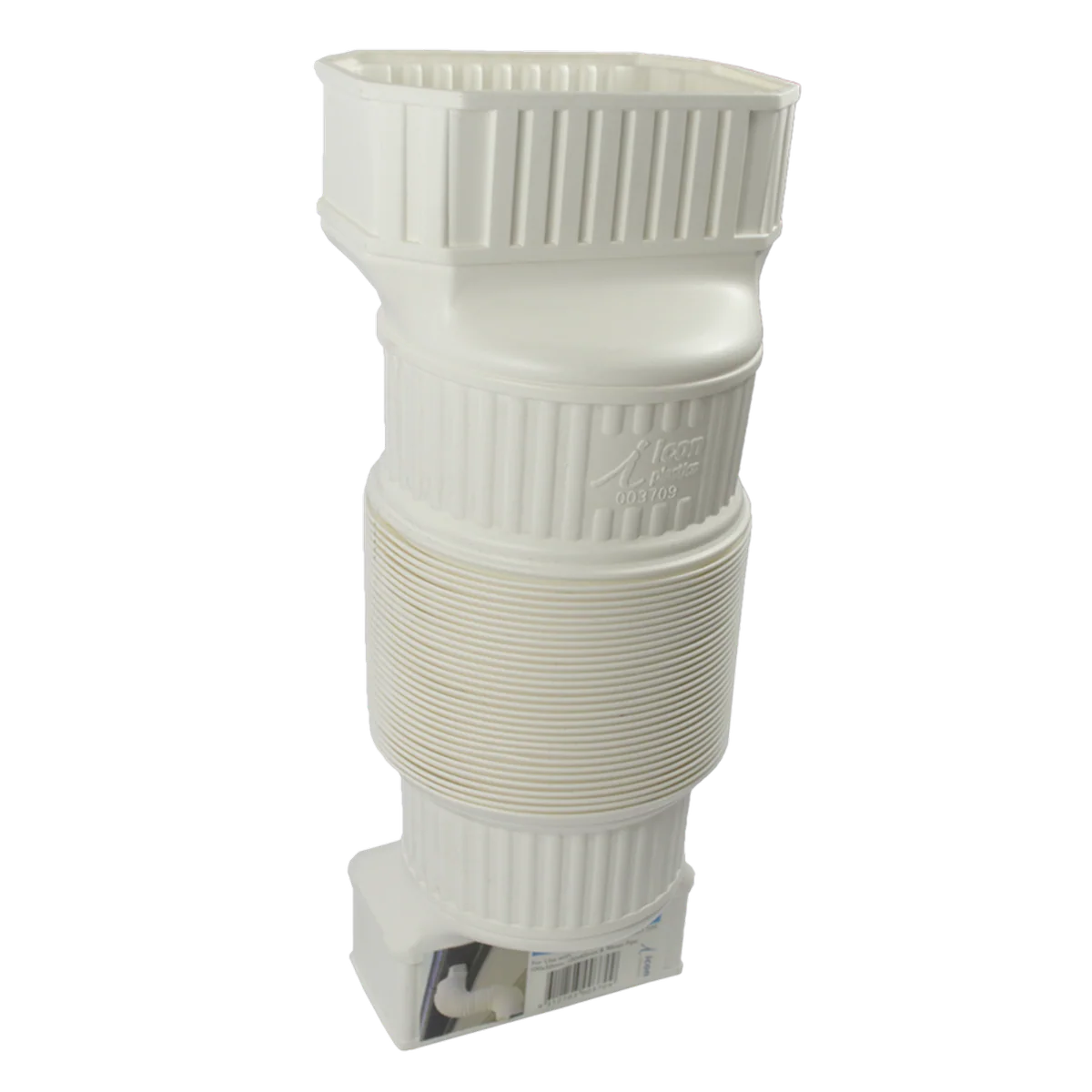 Icon Plastics Plumber's Elbo Flexible Downpipe Connector 100mm Polypropylene Durable