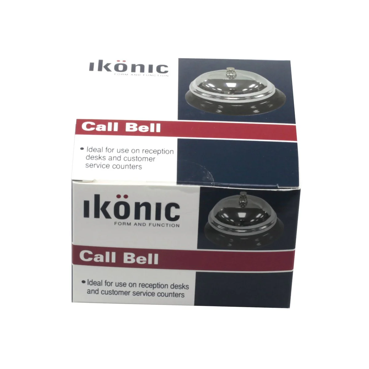 Ikonic Call Bell - 135mm x 90mm - Nickel Plated - Reception Use - Image 2
