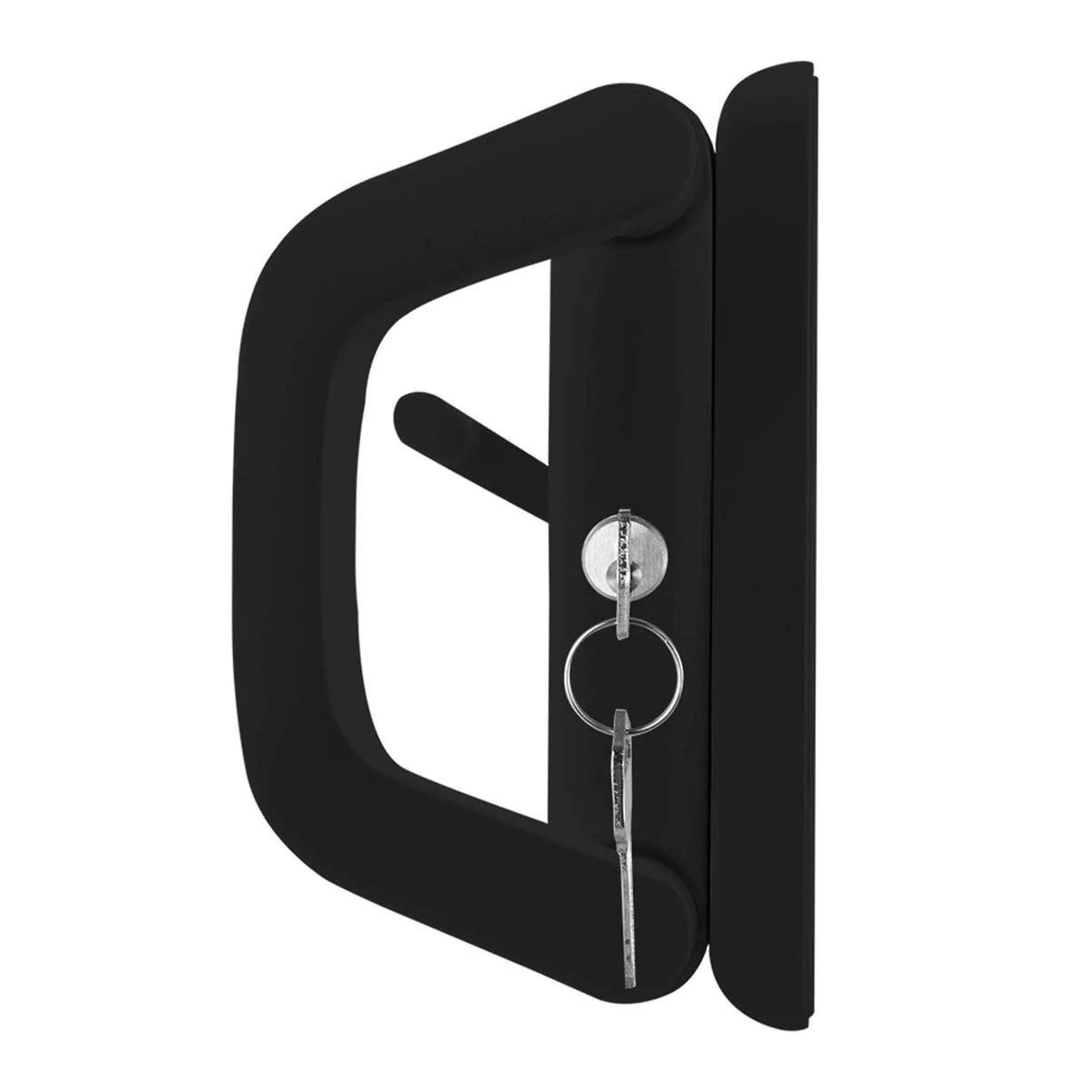 Ikonic Double Cylinder Keyed Sliding Door Lock - Black - Metal - Secure