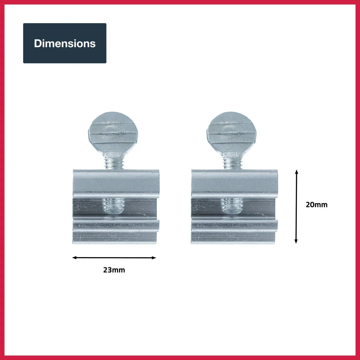 Ikonic Sliding Window Lock Aluminium 2 Pack - 98mm x 134mm - Silver - Secure Clamping - Image 2