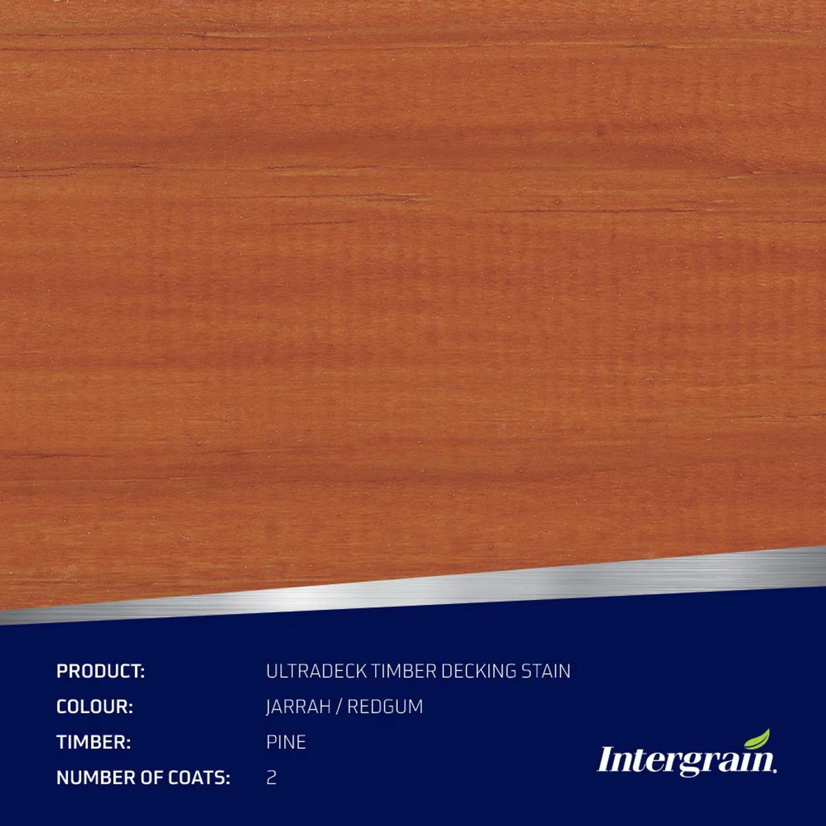 Intergrain 10L Jarrah Redgum Naturalstain Timber Stain - Water-Based Exterior Stain - Image 2
