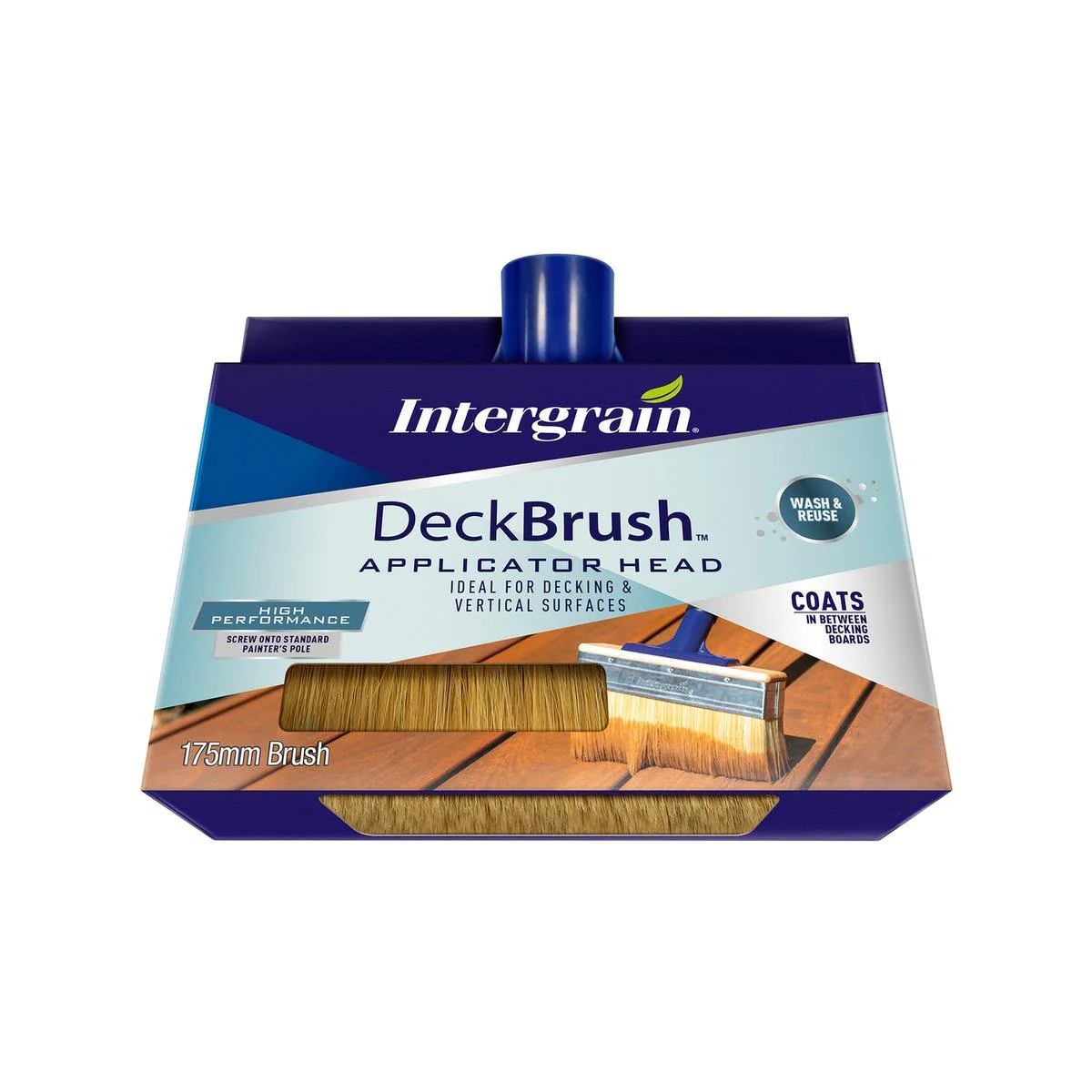 Intergrain 175mm Deckbrush Applicator Head - Smooth Finish - Versatile